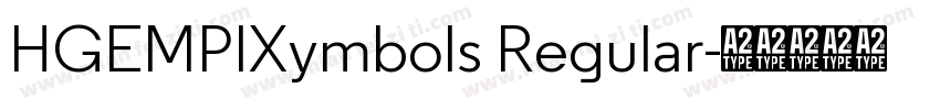 HGEMPIXymbols Regular字体转换